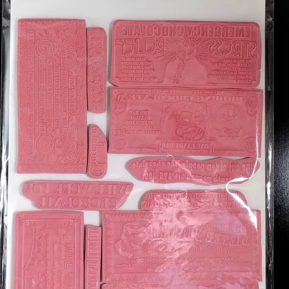 EZ Mount Stamp N Stor Chocolate Wrappers FSP108 Dream Products FSP60 Unmounted - Picture 9 of 10